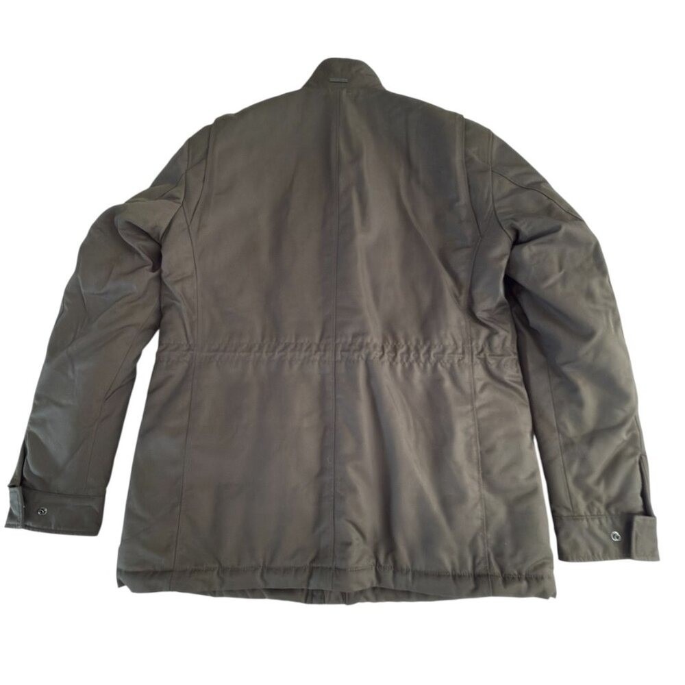 Hugo Boss Men's Dark Green Centin Cotton Quilted Parka, Sizes 38 - Picture 7 of 16